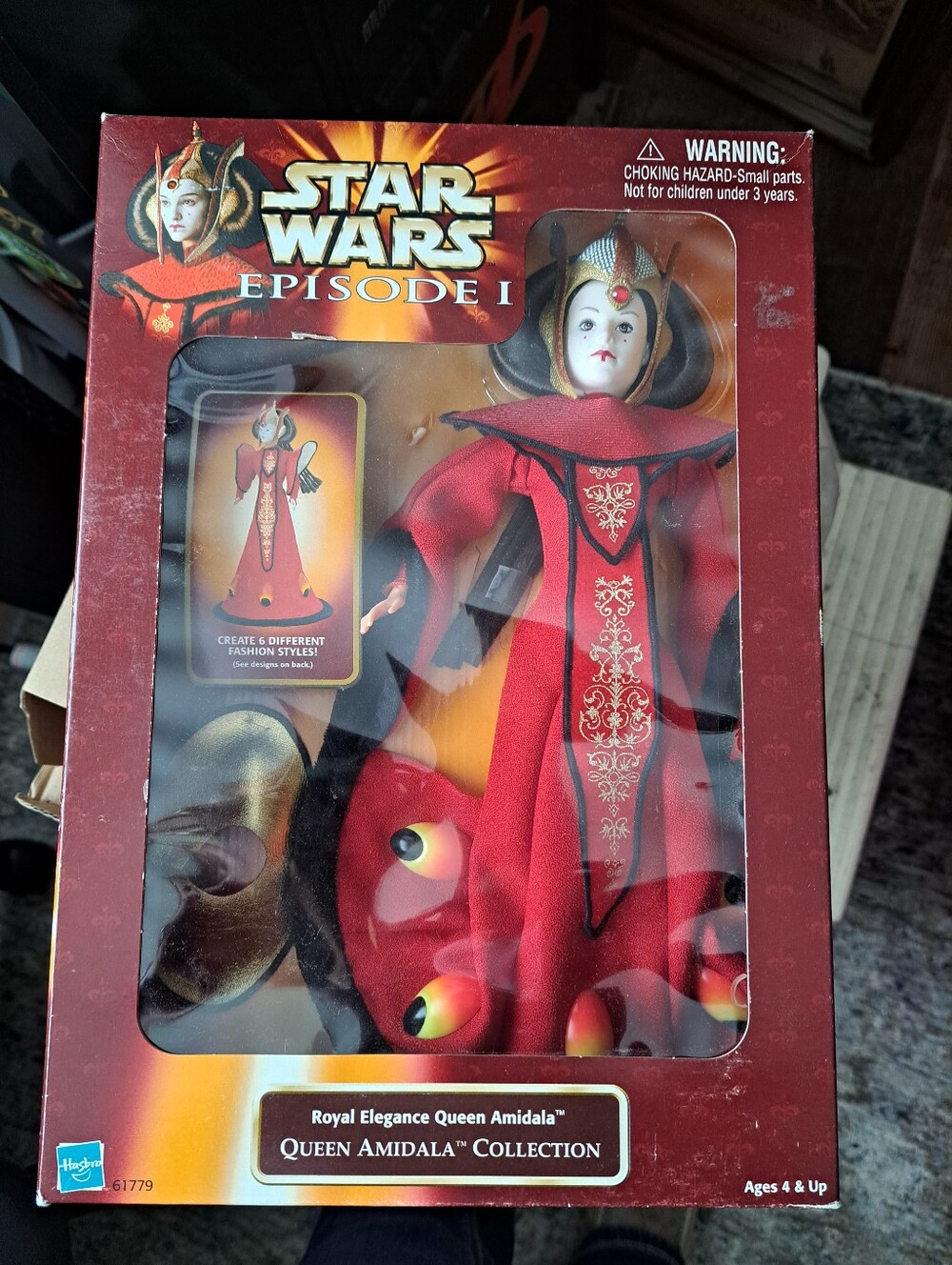 Hasbro Queen Amidala Doll in Red and Black